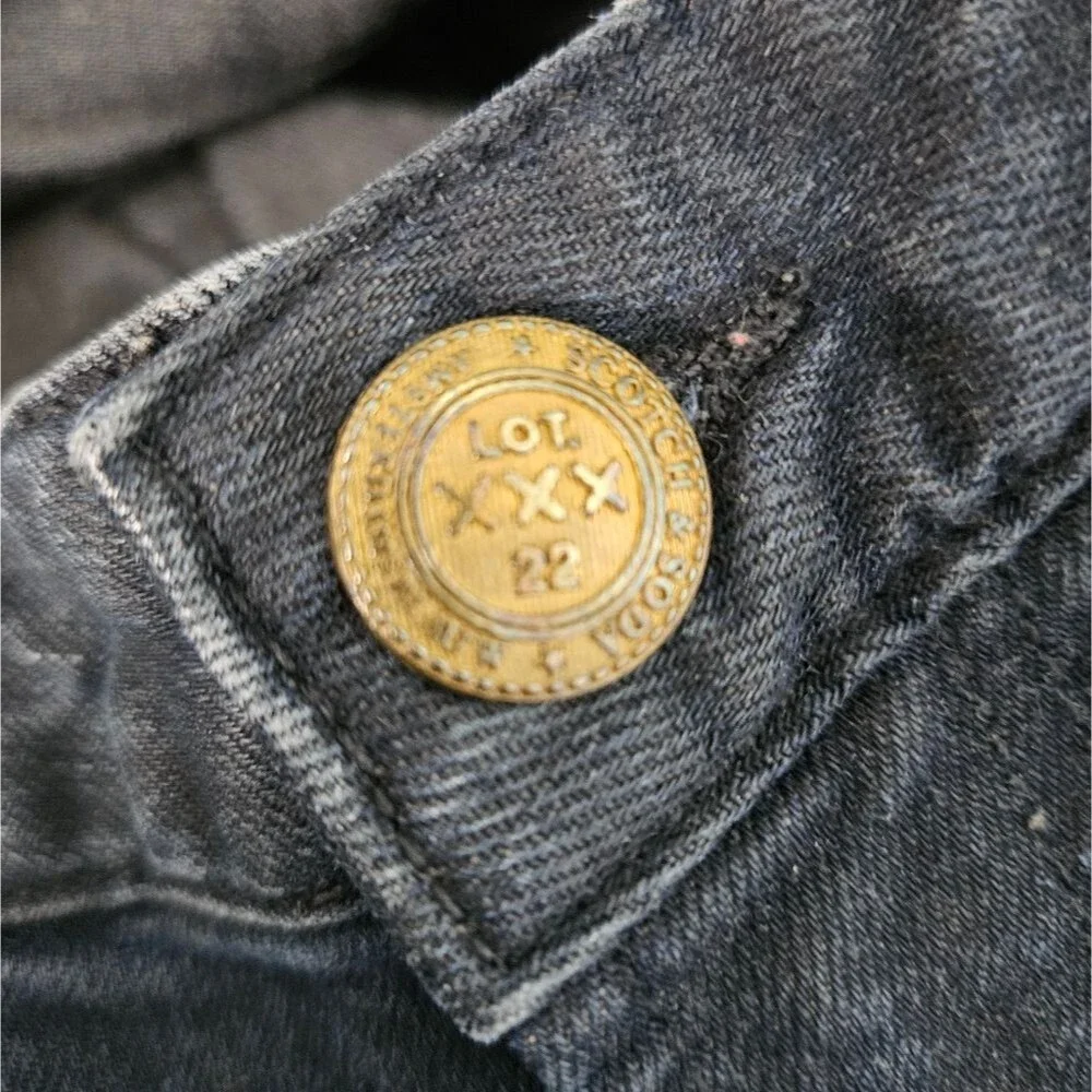 Scotch & Soda Black Denim Skinny Jean W30 L32 Skim Lot 22